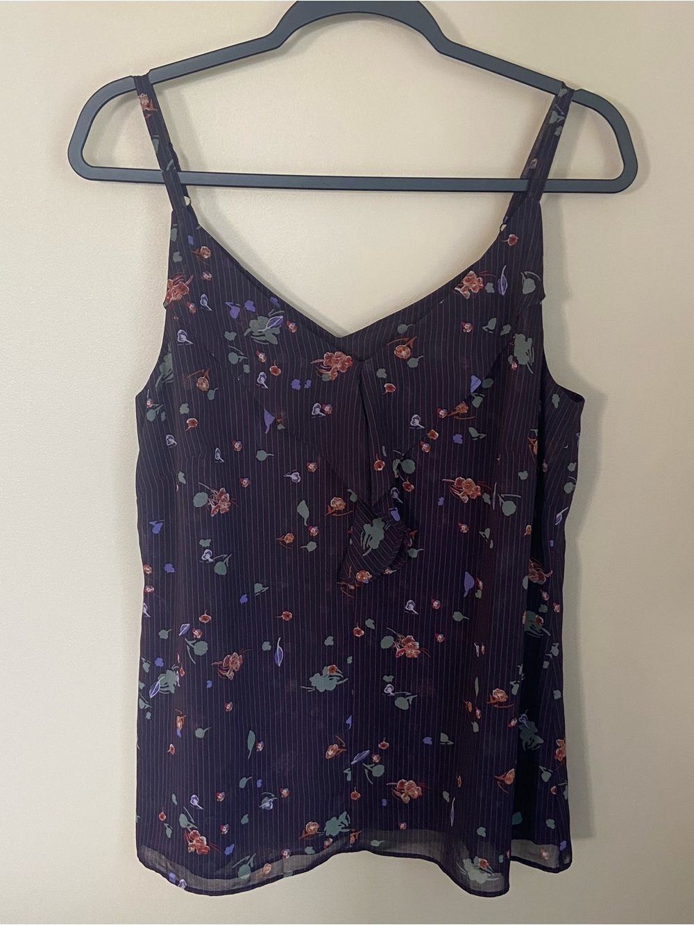 CAbi Navy Pinstripe Cami - Medium
